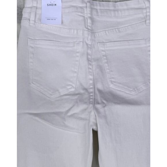 Shein Size 26 White Jeans NEW NWT - Picture 9 of 12